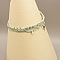 Collier ras-du-cou en micro-macram&eacute; vert menthe &agrave; l'eau