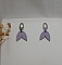 Boucles d'oreilles pendantes g&eacute;om&eacute;triques en bois parmes 
