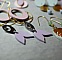 Boucles d'oreilles pendantes g&eacute;om&eacute;triques en bois parmes 
