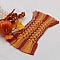 Mini tapis "Automne" dessous de tasse d&eacute;coratif en macram&eacute; multicolore