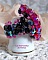 Bague artisanale en cristaux Swarovski fuchsia, lime et noir.