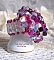 Bague Rose piquante avec des facettes et des toupies en cristal de Swarovski