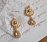 BO Roses Dor&eacute;es brod&eacute;es avec des perles, cristal de Swarovski fa&ccedil;on romantique