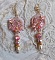 BO Quartzib'Elle brod&eacute;es avec deux Quartz rose  et de tr&egrave;s belles perles