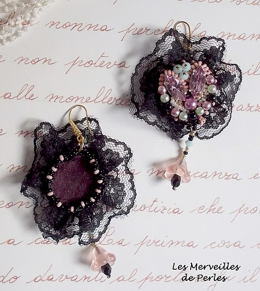 BO Marquise brod&eacute;es Marquise avec de la dentelle tr&egrave;s fine
