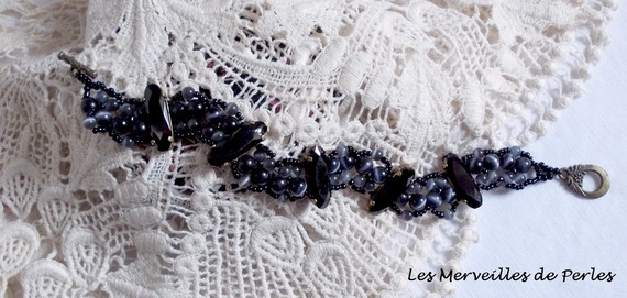 Bracelet Liberty avec des cristaux de Swarovski et oeil de chat en verre