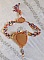 Collier Chic Boho Ethnique Les R&ecirc;ves d'Acapulco, brod&eacute; avec des Cristaux de Swarovski et cuir.