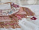 Plastron Rose Eternelle brod&eacute; avec des pierres semi-pr&eacute;cieuse et pleins de perles diverses de qualit&eacute;