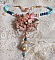 Collier Boh&ecirc;me avec de beaux cristaux de Swarovski, des perles rondes et des rocailles