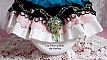 Collier plastron Ville du Soir en Carousel brod&eacute; avec des Cristaux de Swarovski