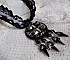 Collier pendentif Goldnight brod&eacute; avec des cristaux de Swarovski fa&ccedil;on baroque