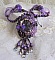 Collier pendentif Chinese Purple Stone brod&eacute; avec des pierres fines les Sugilites