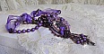 Collier pendentif Chinese Purple Stone brod&eacute; avec des pierres fines les Sugilites