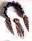 Collier plastron Les Merveilles D'Antan, inspiration belle &eacute;poque avec une dentelle violette et de tr&egrave;s belles perles brod&eacute; fa&ccedil;on Haute-Couture.