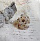 Bague Aurore en cristal Swarovski jonquille et perles dorées.
