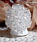Bague Eclat avec des facettes et des toupies en cristal de Swarovski