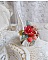 Bague Roseraie Proven&ccedil;ale cr&eacute;&eacute;e avec des toupies de Swarovski, des perles en r&eacute;sine, acrylique, verre et accessoires en laiton dor&eacute;
