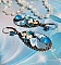 BO Aily cr&eacute;&eacute;es avec cabochons loupes, n&oelig;ud satin, strass, perles Cristal Swarovski, dormeuses laiton
