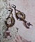 BO Blondy Roses cr&eacute;&eacute;es avec des cabochons PureCrystal, des cabochons loupes, des m&eacute;daillons et une cha&icirc;ne strass