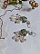 BO Blush Light green mont&eacute;es avec cabochons, estampes, breloques, perles Cristal Swarovski