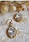 Boucles d'oreilles ovales en cristal Swarovski et Gold Filled.