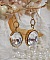 Boucles d'oreilles artisanales en cristal Swarovski et Gold Filled.
