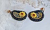 BO Cara Royal Soleil brod&eacute;es avec perles verres, sequins, rocailles et perles Cristal Swarovski