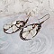 Boucles d'oreilles pendantes style shabby chic avec cabochons portraits.