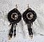 BO Cl&eacute;op&acirc;tra avec 2 onyx noir  et perles nacr&eacute;es