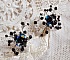 BO Douce Nuit avec des toupies en cristal de Swarovski et des facettes en verre