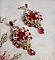 BO Drigon Red brod&eacute;es avec des cabochons Rouge, Cristal et Argent&eacute;, repr&eacute;sentant une femme Dragon &agrave; laquelle s&rsquo;ajoute des strass, rocailles, facettes et clous d&rsquo;oreilles Argent 925. Esprit Asiatique !