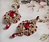 BO Drigon Red brod&eacute;es avec des cabochons Rouge, Cristal et Argent&eacute;, repr&eacute;sentant une femme Dragon &agrave; laquelle s&rsquo;ajoute des strass, rocailles, facettes et clous d&rsquo;oreilles Argent 925. Esprit Asiatique !