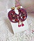 BO Enchantement d'Automne brod&eacute;es avec rocailles, perles rondes nacr&eacute;es et cristaux Swarovski