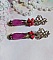 BO Framboises mont&eacute;es avec des perles en Jade, clous, rondelles, coupelles et crochets d'oreilles estampes 