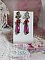 BO Framboises mont&eacute;es avec des perles en Jade, clous, rondelles, coupelles et crochets d'oreilles estampes 