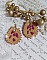 BO Holidays aux teintes color&eacute;es de Beige et Fuchsia inspir&eacute;es des belles vacances. Mont&eacute;es avec des rocailles en Verre sur supports de boucles gouttes, cristaux et crochets Gold Filled 14 carats