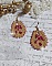 BO Holidays aux teintes color&eacute;es de Beige et Fuchsia inspir&eacute;es des belles vacances. Mont&eacute;es avec des rocailles en Verre sur supports de boucles gouttes, cristaux et crochets Gold Filled 14 carats