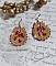 BO Holidays aux teintes color&eacute;es de Beige et Fuchsia inspir&eacute;es des belles vacances. Mont&eacute;es avec des rocailles en Verre sur supports de boucles gouttes, cristaux et crochets Gold Filled 14 carats