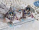 BO Infiniment Bleut&eacute; cr&eacute;&eacute;es avec cabochons verres, perles facett&eacute;es et perles Cristal Swarovski.