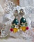 BO Jade Flowers cr&eacute;&eacute;es avec des cabochons ovales en Jade de Malaisie, des cristaux de Swarovski, perles en r&eacute;sine, des fleurs en verre avec des accessoires de qualit&eacute; 