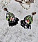 BO La Jocondine mont&eacute;es avec estampes, cabochons verre, dagues, perles r&eacute;sine et perles cristal Swarovski