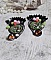 BO La Jocondine mont&eacute;es avec estampes, cabochons verre, dagues, perles r&eacute;sine et perles cristal Swarovski
