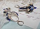 BO Lotus Flowers sont mont&eacute;es avec chandeliers demi-lune motif papillons et fleurs, perles de Venise, estampes, coupelles, toupies, rocailles et dormeuses en Argent 925