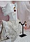 BO Lya Roses compos&eacute;es de breloques laitons, pendentifs avec roses m&eacute;tal, perles verres et clous en laiton