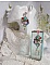 BO Majestueuses sur des estampes gouttes avec des cabochons, cristaux, fleurs clochettes, cabochons en r&eacute;sine, perles en verre et perles en Amazonite