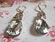 Boucles d'oreilles pendantes gouttes en cristal et argent 925.