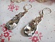 Boucles d'oreilles pendantes gouttes en cristal et argent 925.