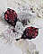 BO Midnight in Paris brod&eacute;es avec rondes nacr&eacute;es et rocailles verres, roses r&eacute;sines et perles Cristal Swarovski