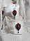 BO Midnight in Paris brod&eacute;es avec rondes nacr&eacute;es et rocailles verres, roses r&eacute;sines et perles Cristal Swarovski