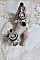 BO Mimichat Steampunk avec cabochons verres, strass, breloques &eacute;poxy, perles cristal Swarovski et clous argent